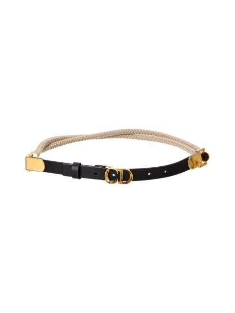 Dior C'Est Rope & Leather Belt