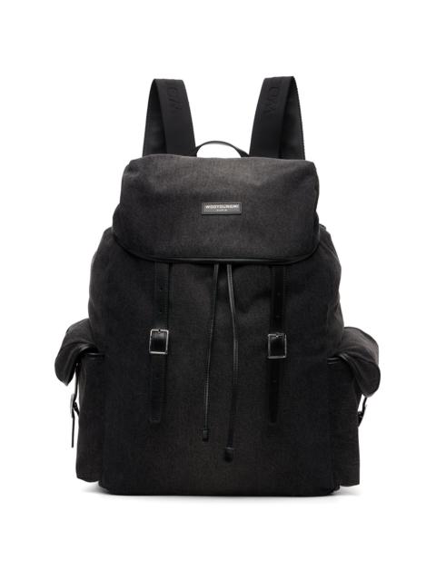 Black Denim Backpack