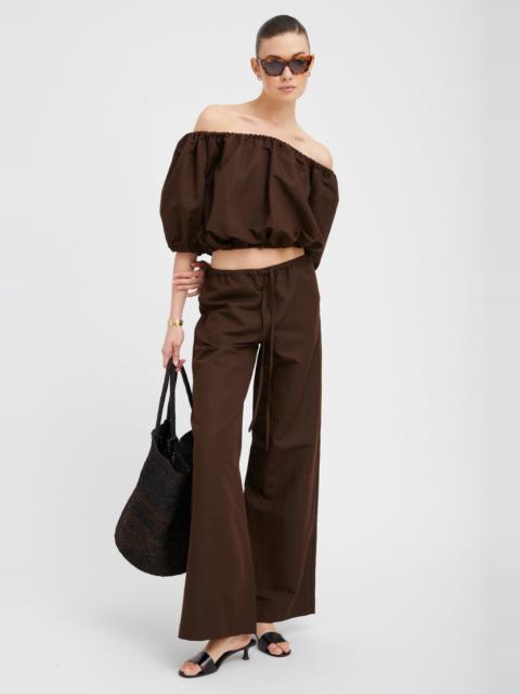 AMERICANO LINEN DRAWSTRING PANTS