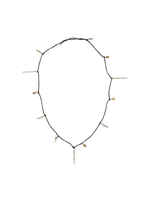 Charm Necklace black