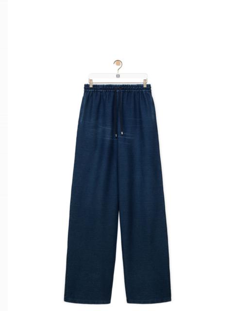 Drawstring trousers in cotton