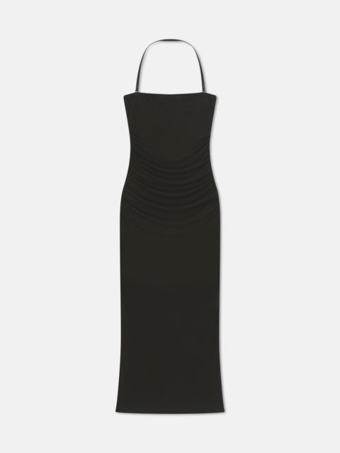 Printed Mesh-Jersey Midi Dress