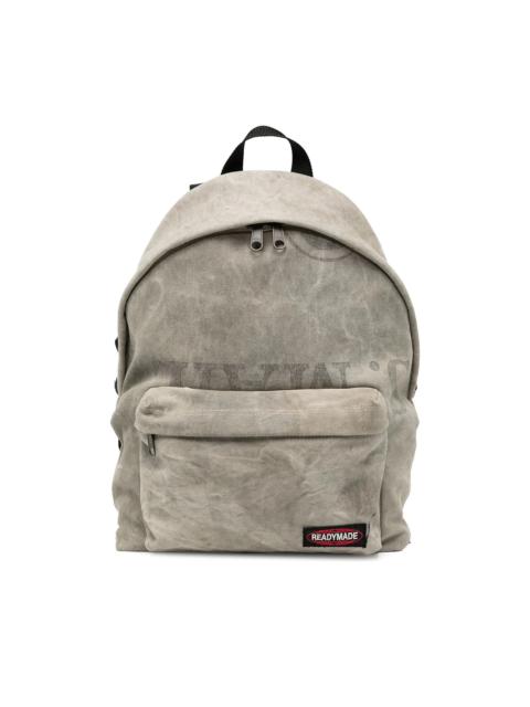 logo-patch cotton backpack