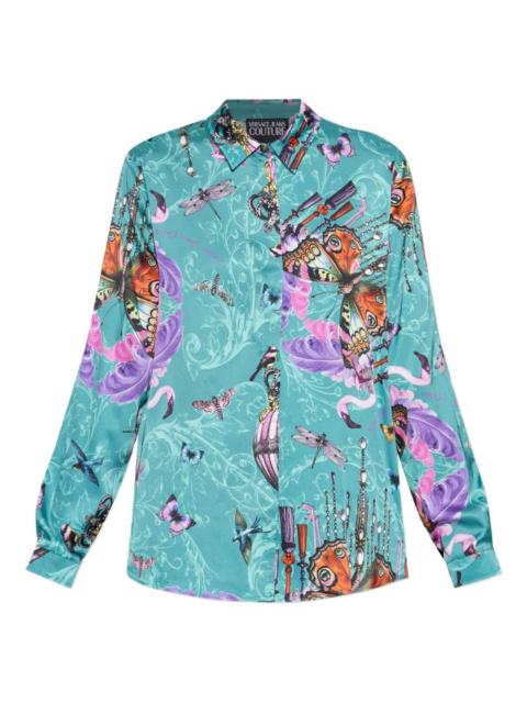 paisley-print shirt