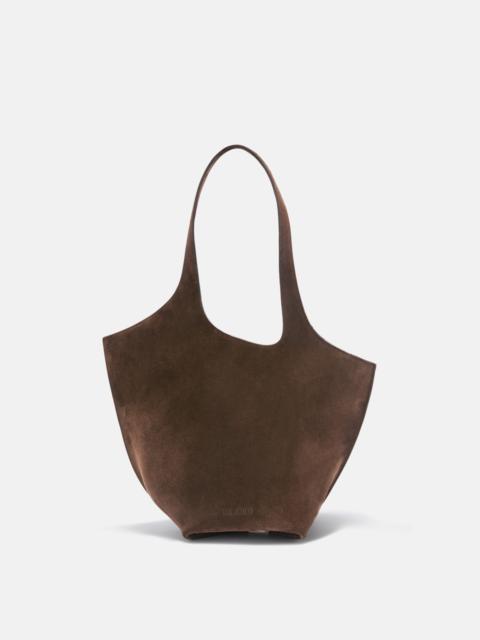 ''LA SCOOP'' DARK BROWN SHOULDER BAG