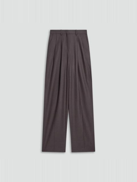 Double Pleat Pant, 33'' in Sleek Flannel
