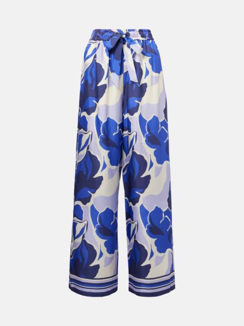 Paros printed wide-leg pants