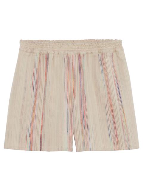 Shorts Rainbow - Jacquard striped cotton