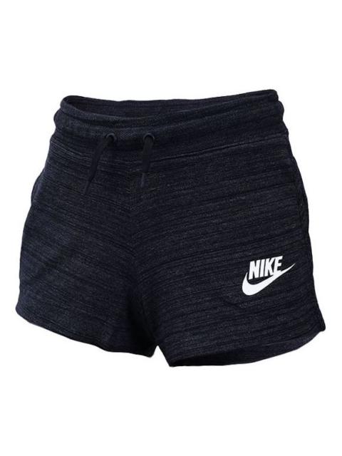 (WMNS) Nike Sportswear Av15 Knit Sports Drawstring Shorts Black 885388-010