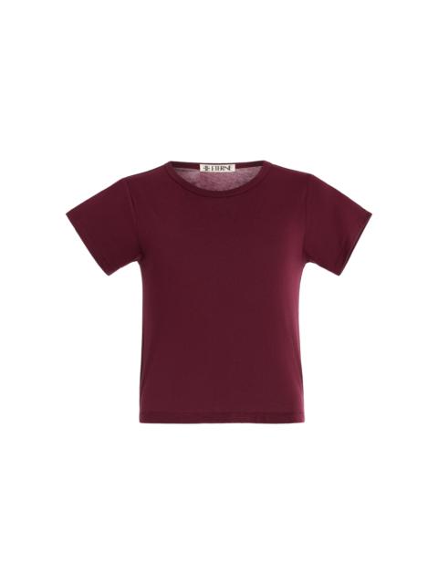Cotton-Modal Baby T-Shirt burgundy