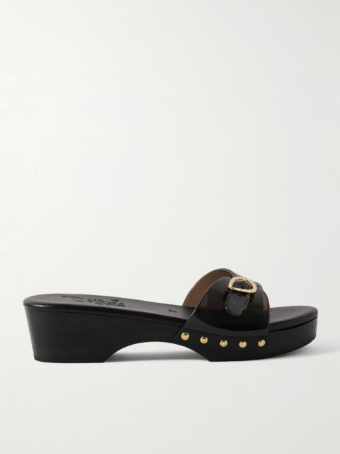 Omonia Jelly studded PVC clogs Black