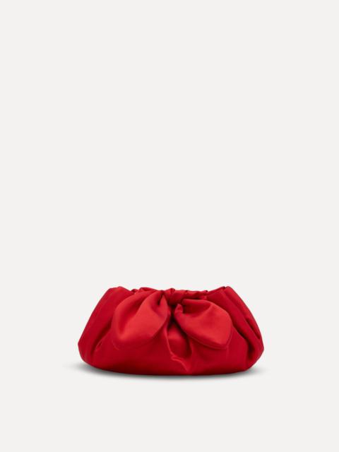 MINI SATIN BOW CLUTCH