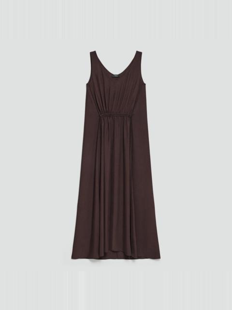 Tie-Waist Tank Dress in Washed Twill