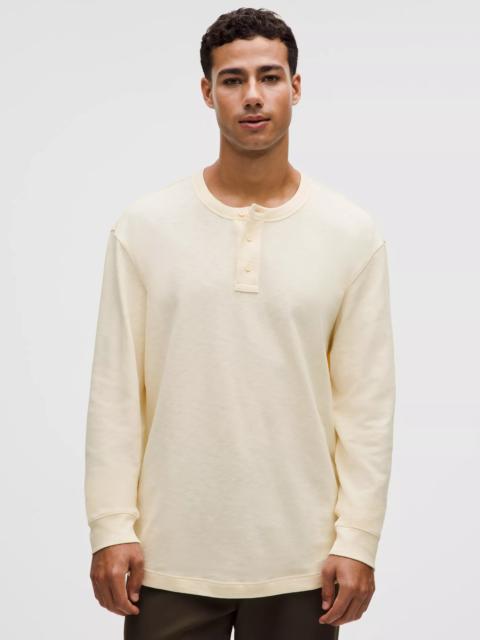 Slub Cotton-Jersey Long-Sleeve Henley
