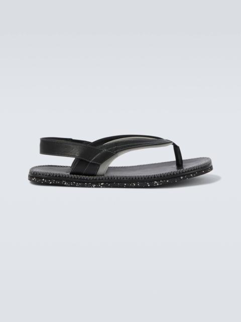 Andras leather thong sandals