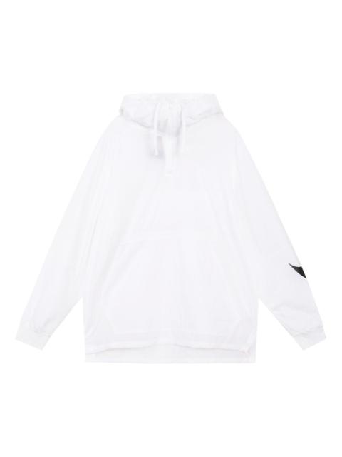 Nike Big Swoosh Large logo Half Zipper hooded Interchange Jacket White CW6207-100