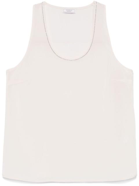 bead-embellished tank top