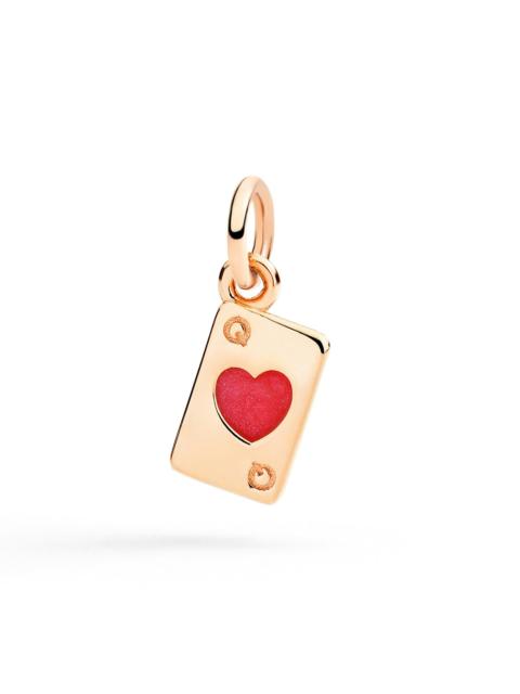 ROSE GOLD CARD CHARM & ENAMEL