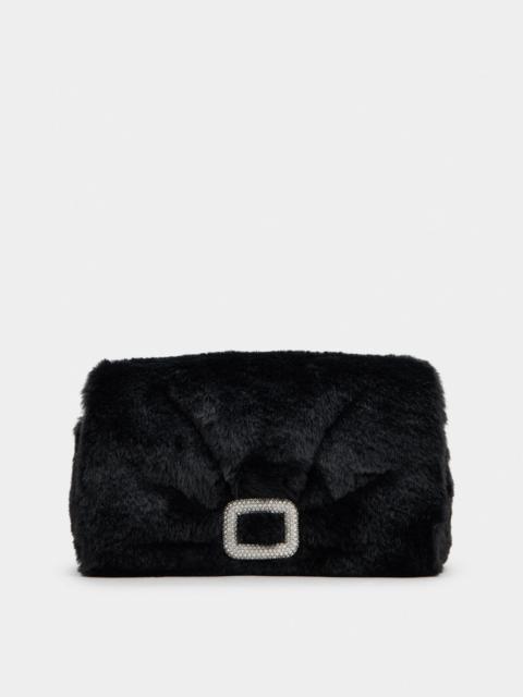 Viv' Choc Phone Holder in faux fur