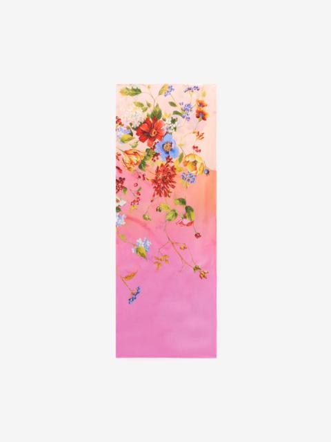 Silk stole with Miami Flowers print