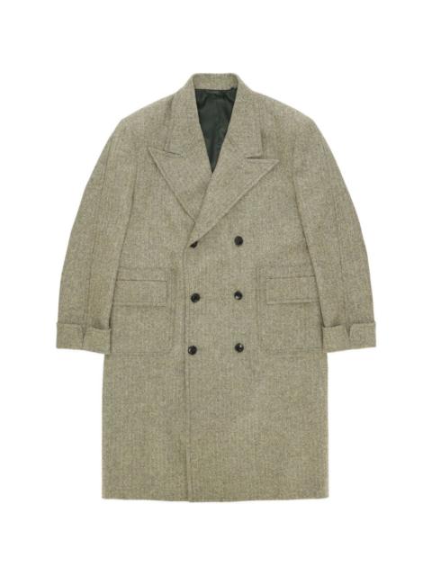 Bogart herringbone double-breasted coat