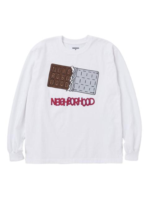 chocolate-bar graphic long-sleeve T-shirt