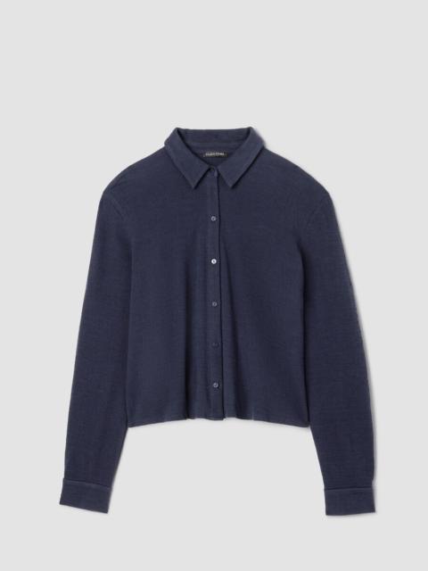 Cross Hatch Stretch Jersey Classic Collar Shirt