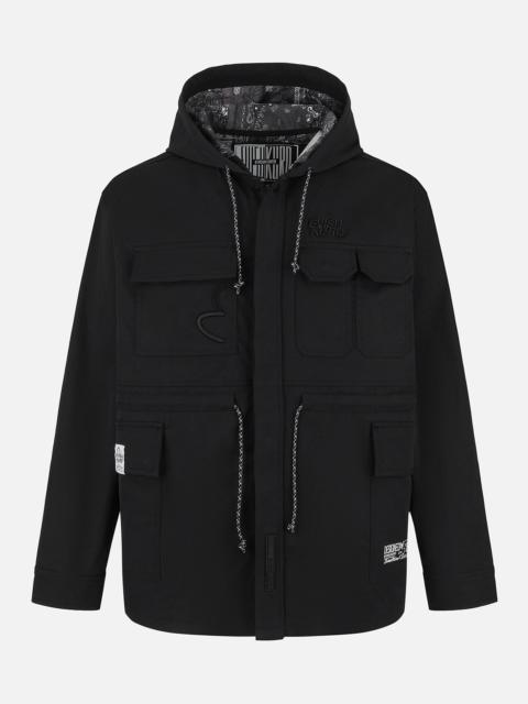 Embroidery Multi-pocket Relax Fit Shirt Jacket