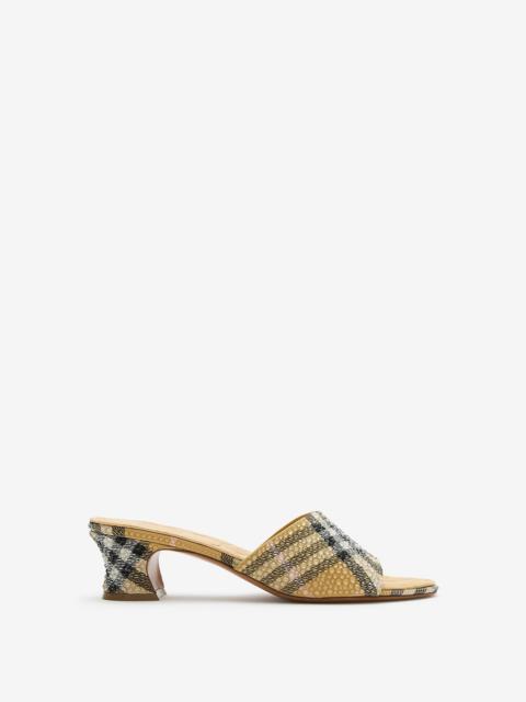 Rhinestone Check Sloane Mules