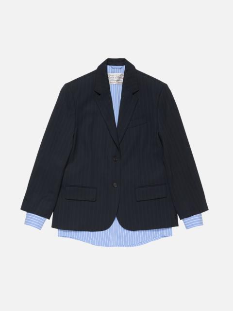 Layered suit jacket - Navy