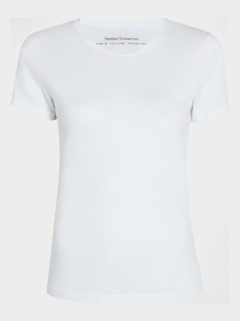 Crew-Neck Cotton Tee