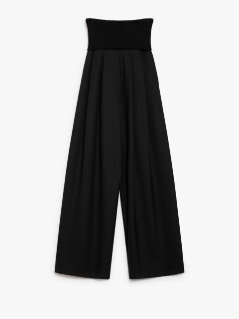 COSMO Long stretch wool trousers