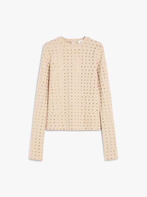 NEGUS Scuba jersey T-shirt with rhinestones