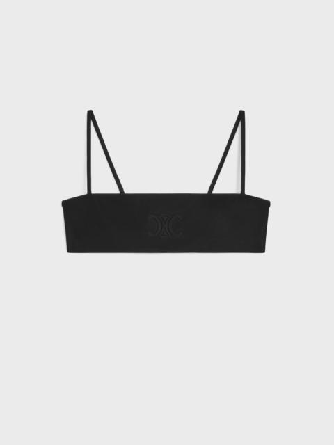 Triomphe bandeau top in matte jersey