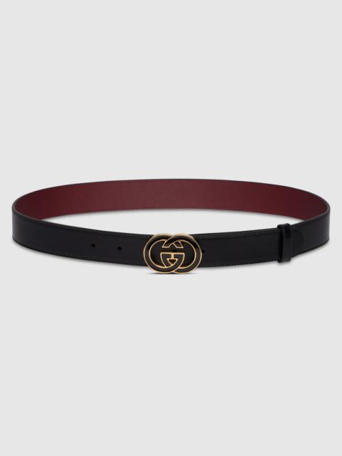 Belt with Interlocking G buckle