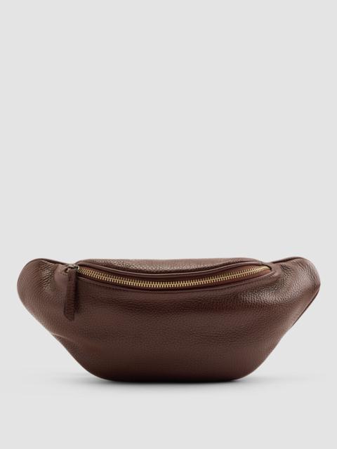 Italian Pebbled Leather Belt Bag