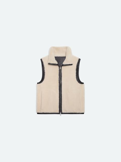 SHEARLING VEST