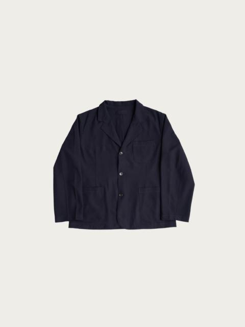 Carry On Jacket - Dark Navy Wool Gabardine