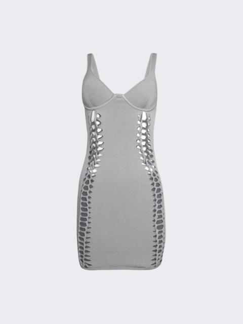 Layered Braided Mini Dress Steel