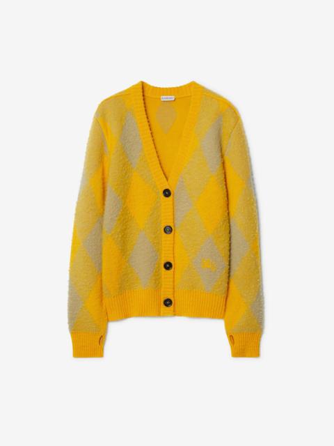 Argyle Wool Cardigan