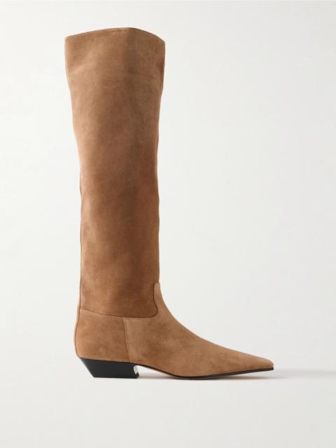 Marfa suede knee boots Camel