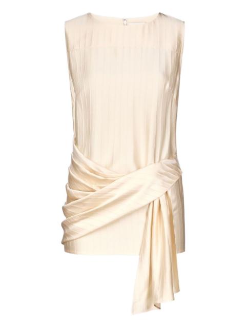 fonda striped draped top