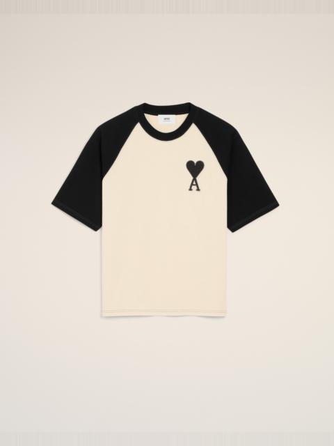 WHITE COTTON SHORT SLEEVES AMI DE COEUR T-SHIRT