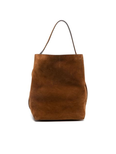 suede tote bag