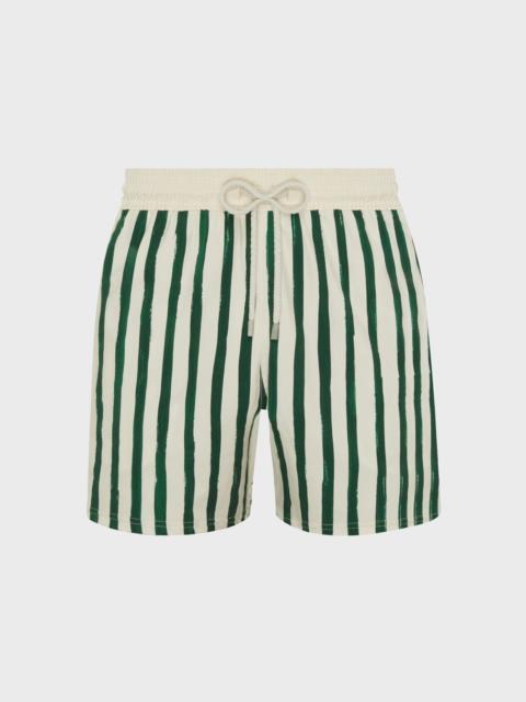 Men Stretch Swim Trunks HS Stripes - Vilebrequin x Highsnobiety