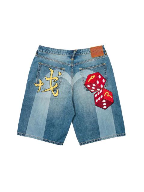 Palace x Evisu Long Denim Short Light Wash