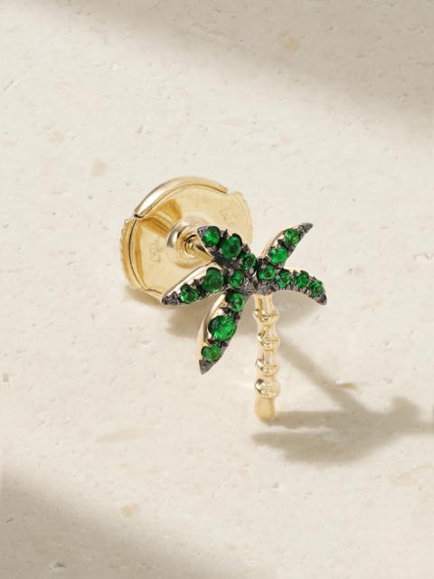 18-karat Gold Tsavorite Earring