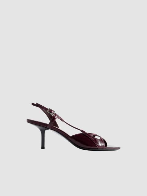 Sierra Grape Calf Leather Slingback Sandal