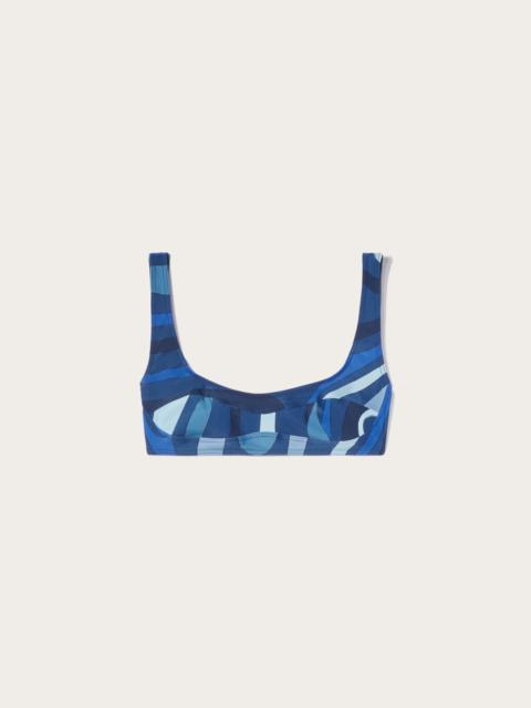 MARMO-PRINT BIKINI TOP