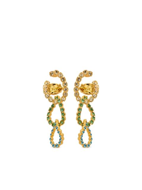 rhinestone drop earrings
